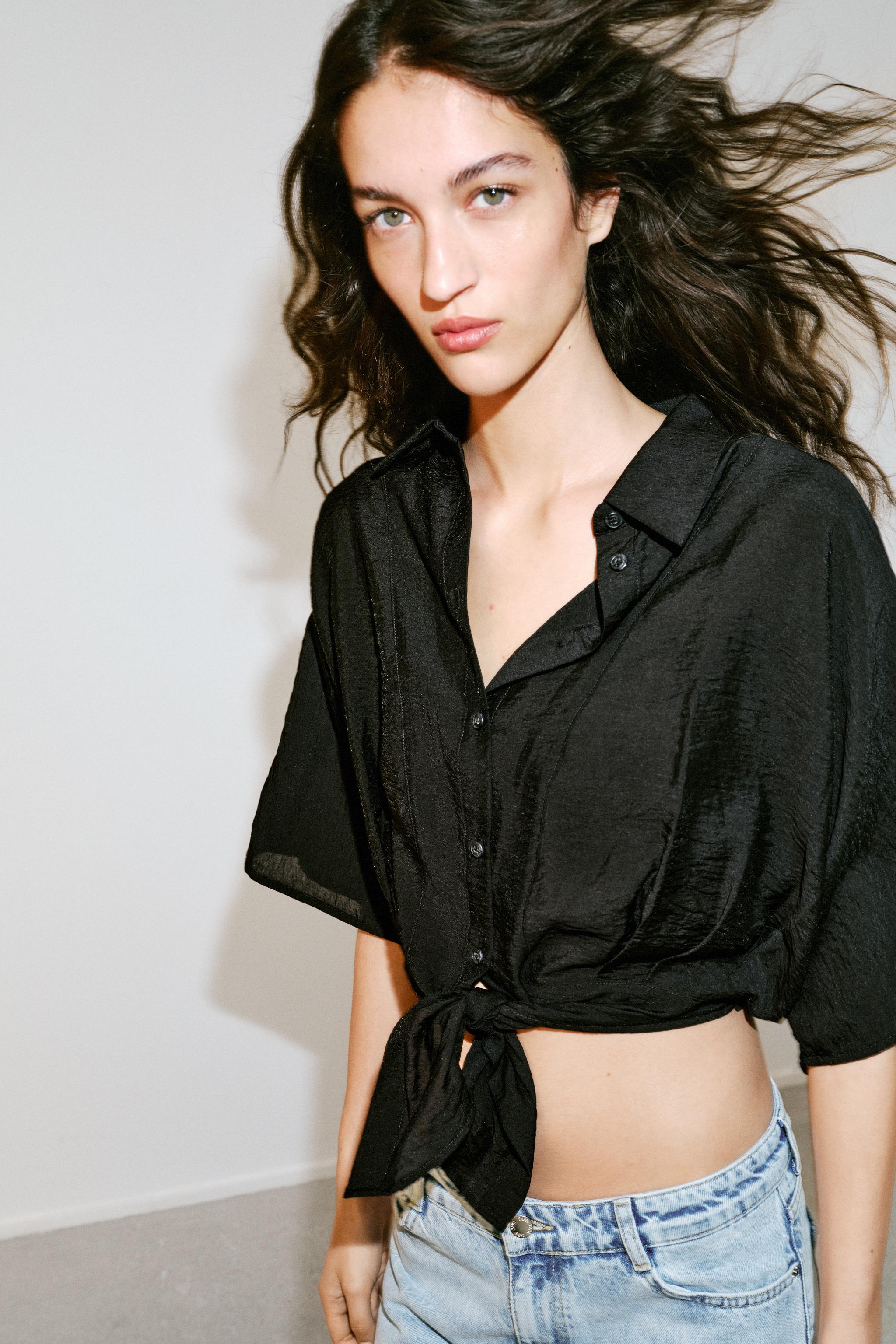 CHEMISE MANCHES COURTES NŒUD